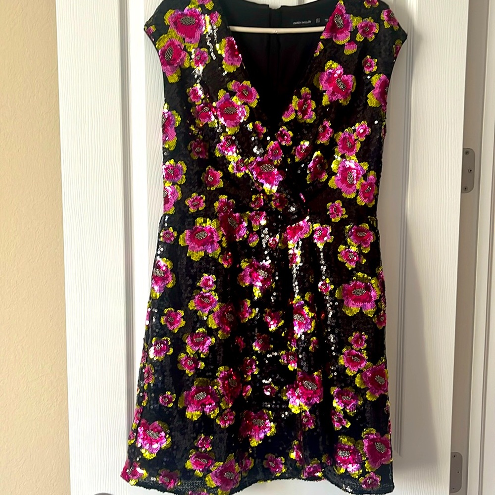 Karen Millen sequined dress.